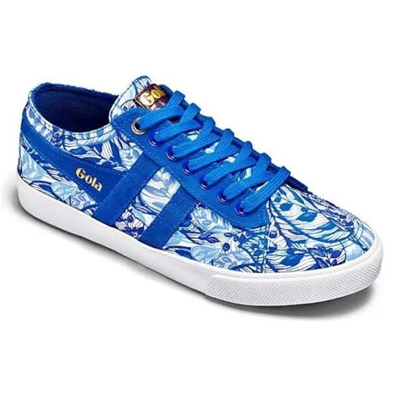 Gola x Liberty Quota Sneaker Royal Blue & White Floral - Picture 2 of 9